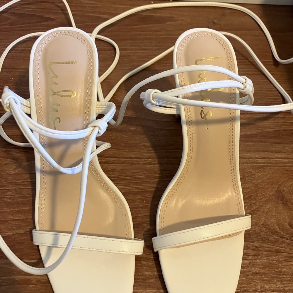 Lulu's White Strappy Women's Sandals
